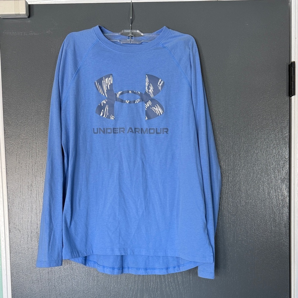 Under Armour Light Blue Graphic Long Sleeve